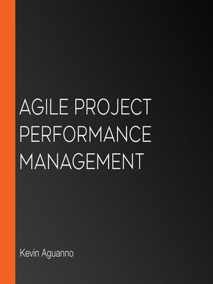 cover image of Agile Project Performance Management